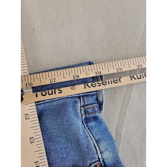 Levis 501 Jeans Mens 38x31 Button Fly Straight Stretch Medium Blue High Rise EUC - Picture 6 of 13